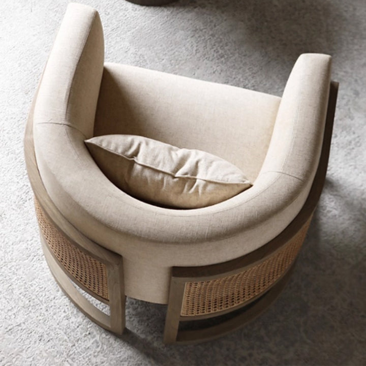 MAS-3995 Masdio Rustic Rattan Lounge Chair