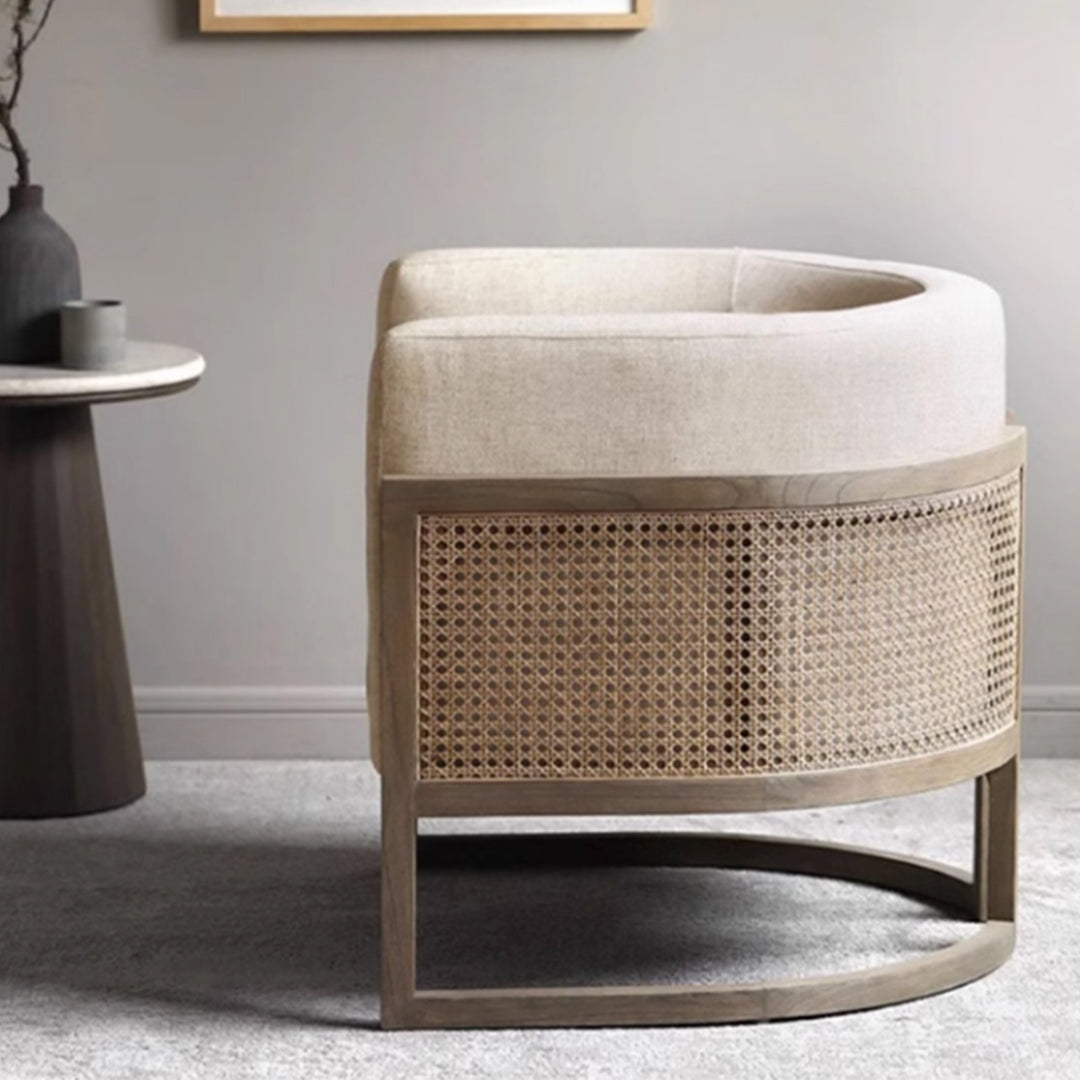 MAS-3995 Masdio Rustic Rattan Lounge Chair