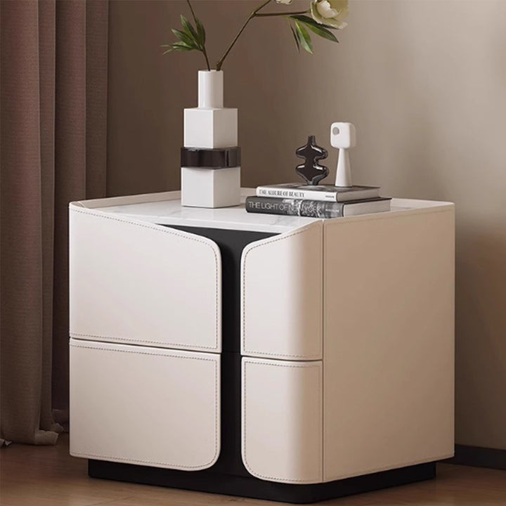 MAS-3998 Masdio Modern Leather Bedside Table