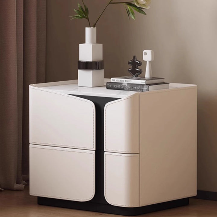 MAS-3998 Masdio Modern Leather Bedside Table