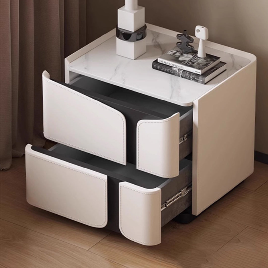 MAS-3998 Masdio Modern Leather Bedside Table