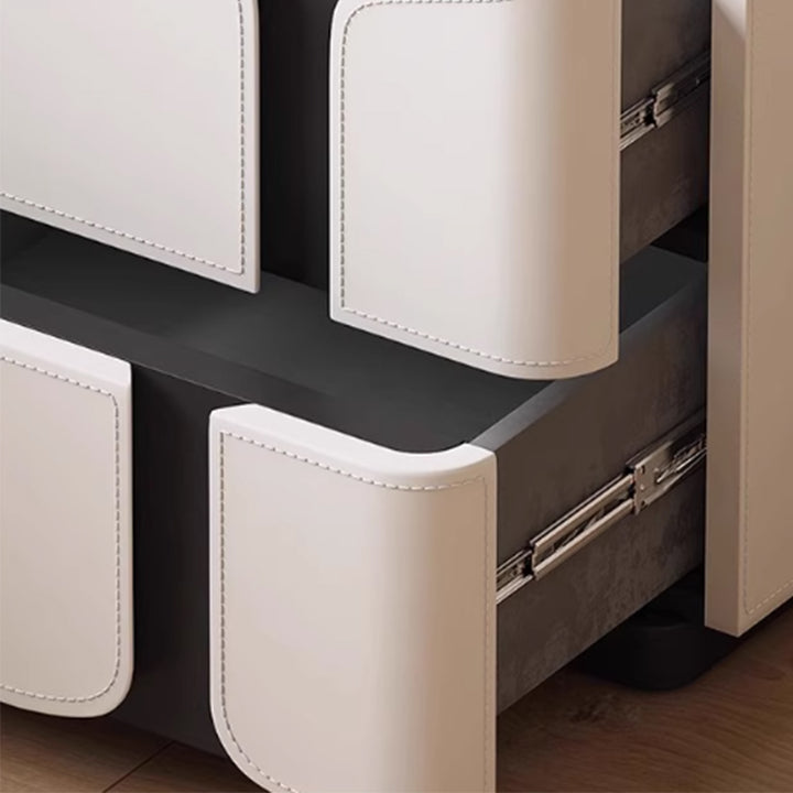 MAS-3998 Masdio Modern Leather Bedside Table