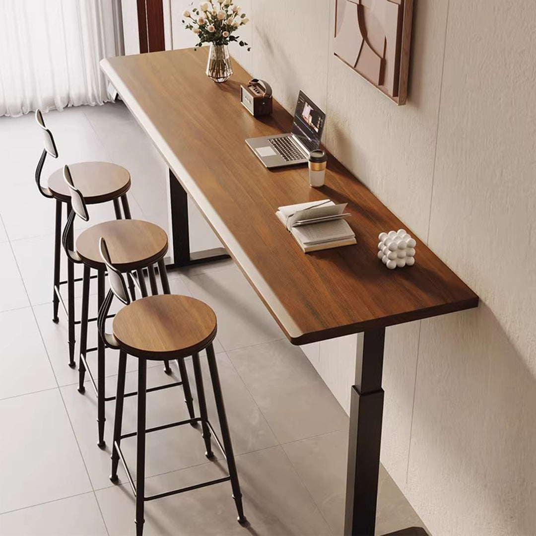 MAS-4022 Masdio Solid Wood Adjustable Bar Table