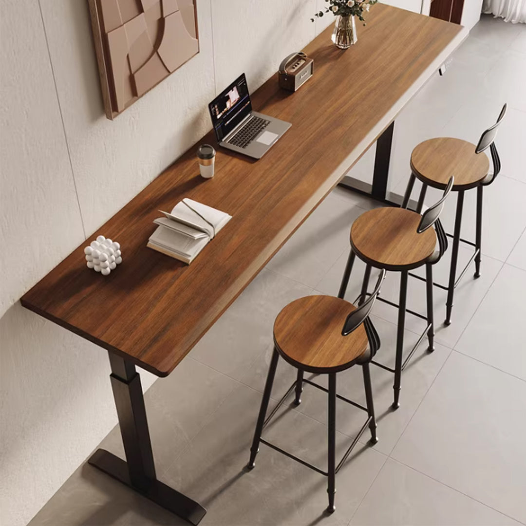 MAS-4022 Masdio Solid Wood Adjustable Bar Table