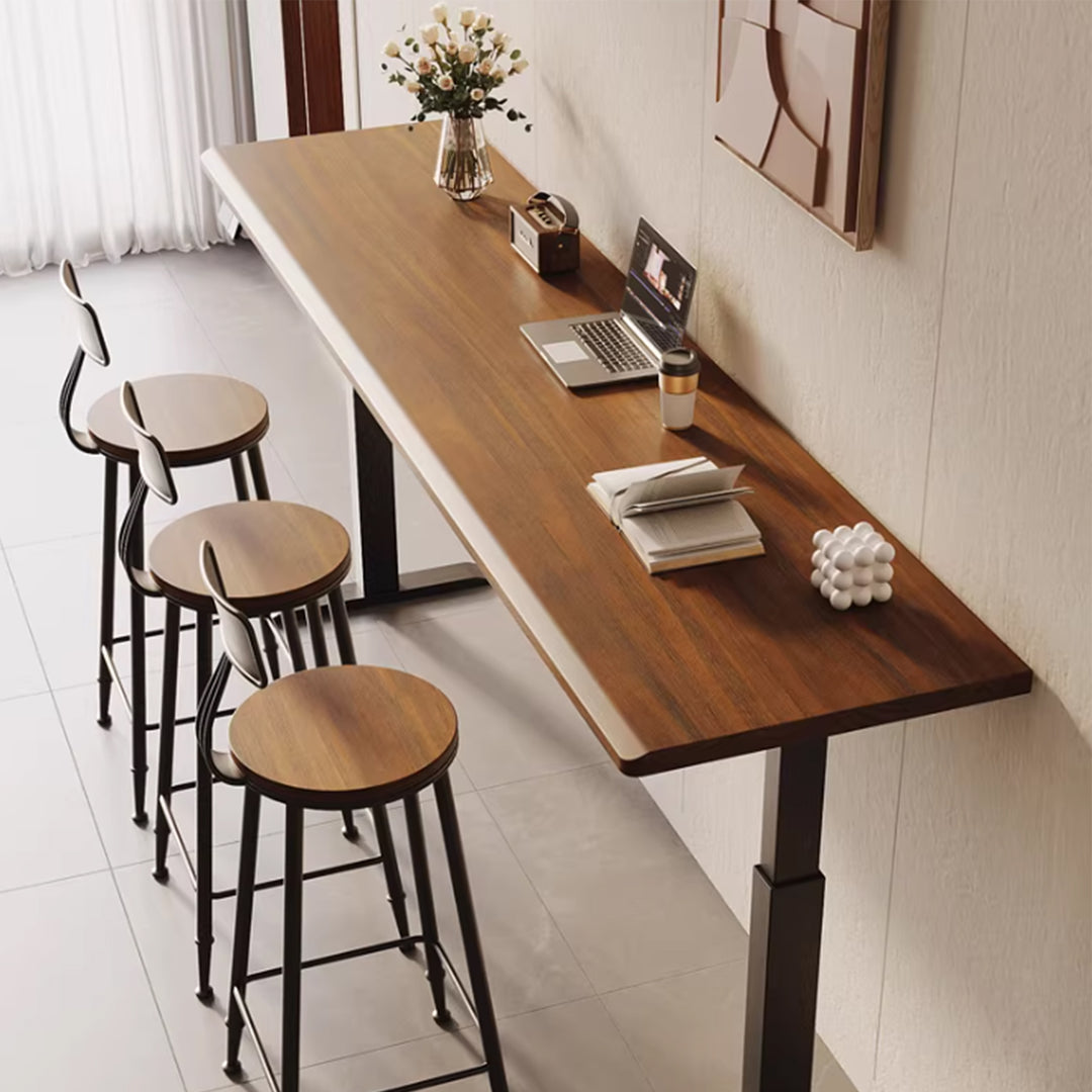 MAS-4022 Masdio Solid Wood Adjustable Bar Table