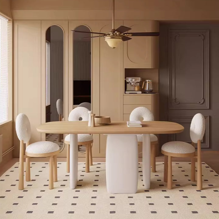 MAS-4050 Masdio Japandi Solid Wood Dining Table