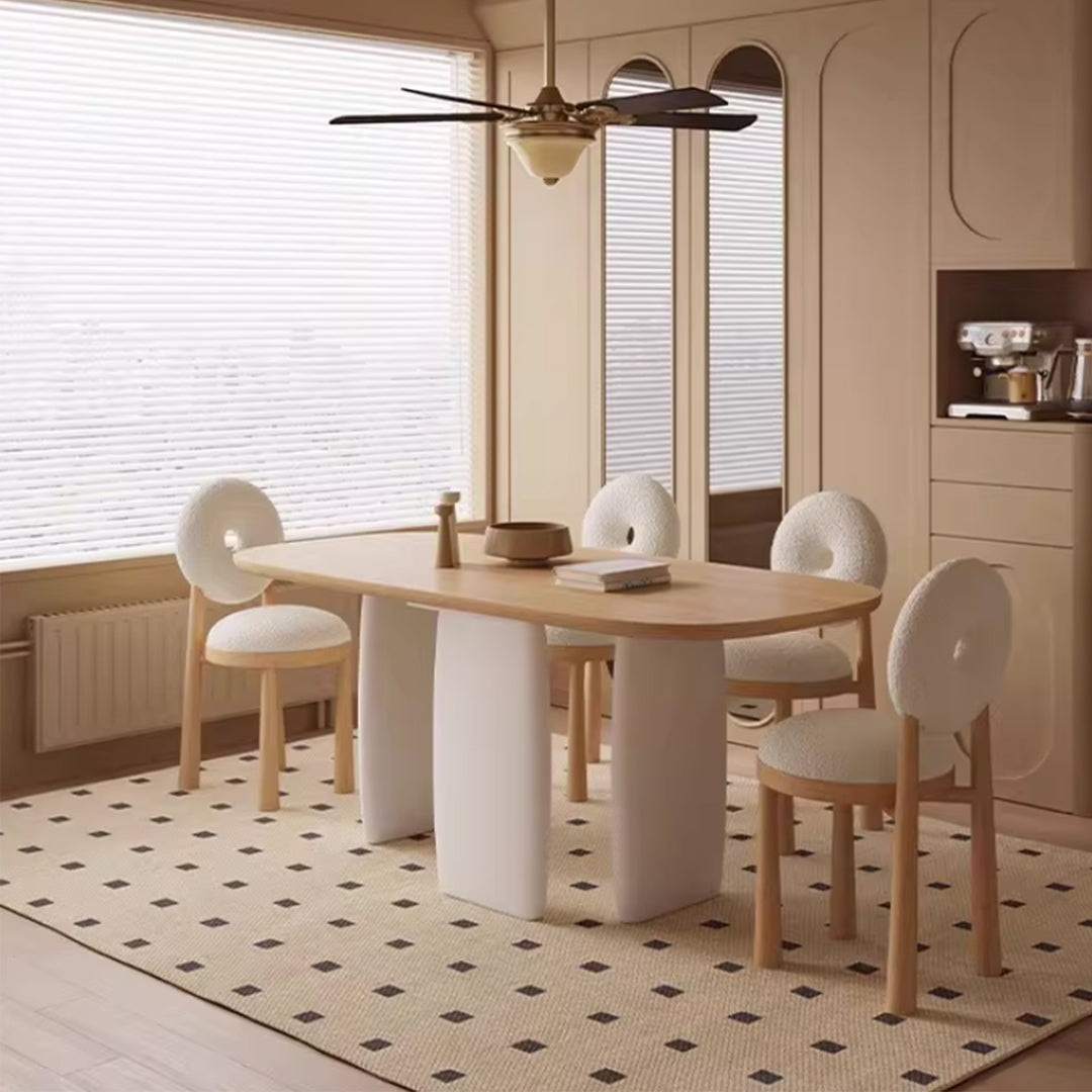 MAS-4050 Masdio Japandi Solid Wood Dining Table