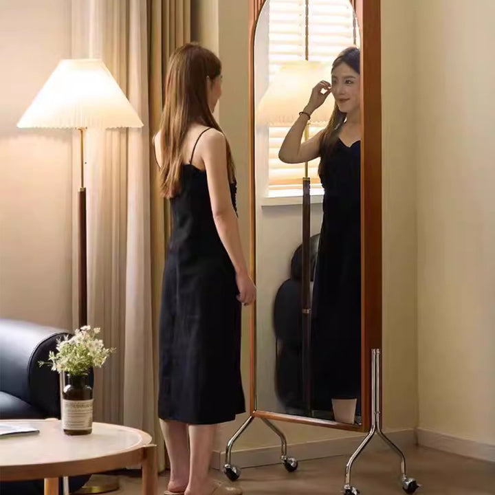 MAS-4054 Masdio Japandi Solid Wood Mirror Shelf