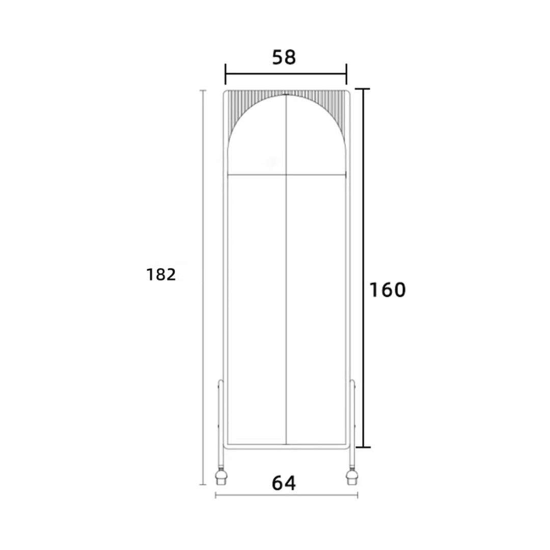 MAS-4054 Masdio Japandi Solid Wood Mirror Shelf