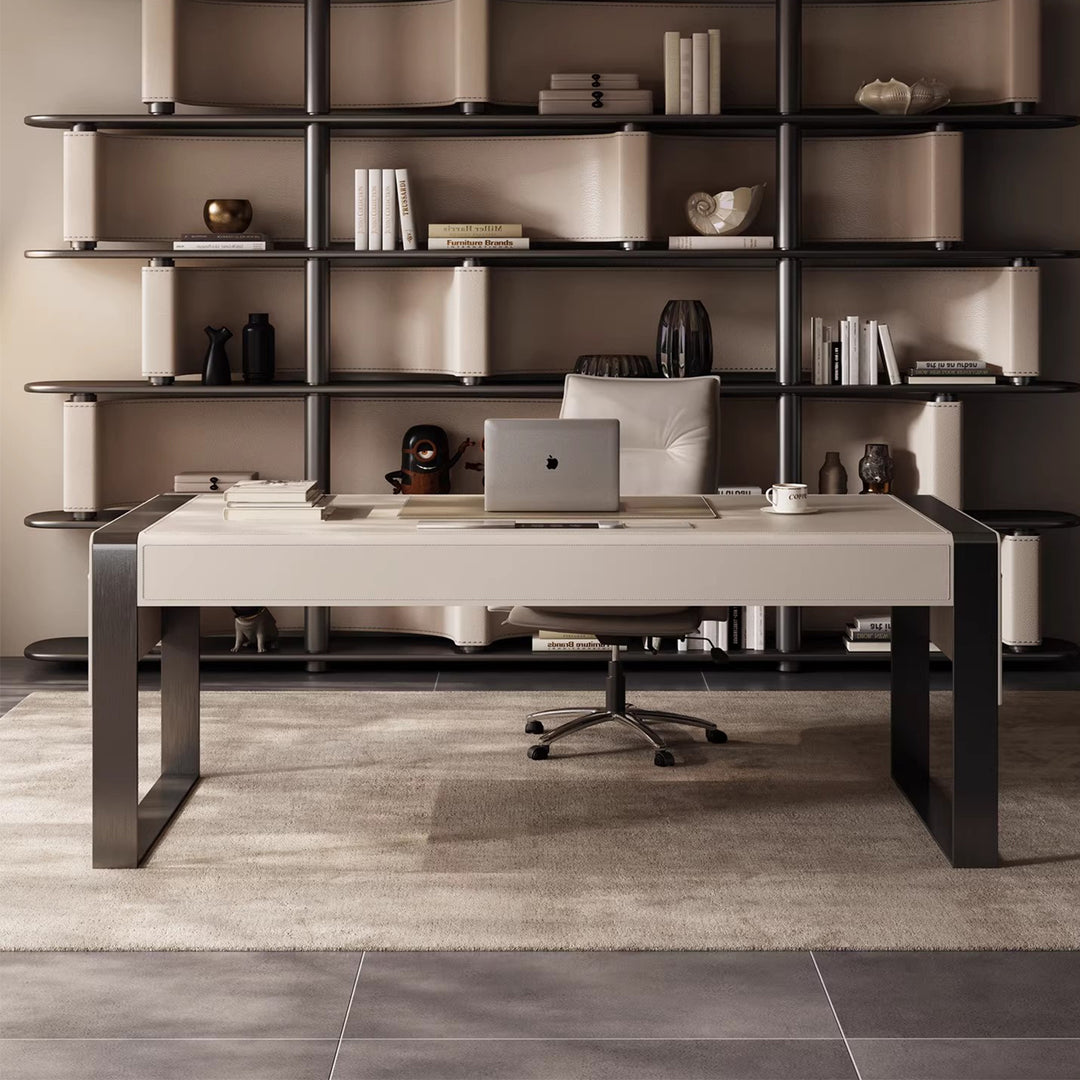 MAS-4061 Masdio Modern Leather Study Table Masdio