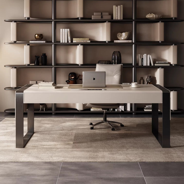 MAS-4061 Masdio Modern Leather Study Table Masdio