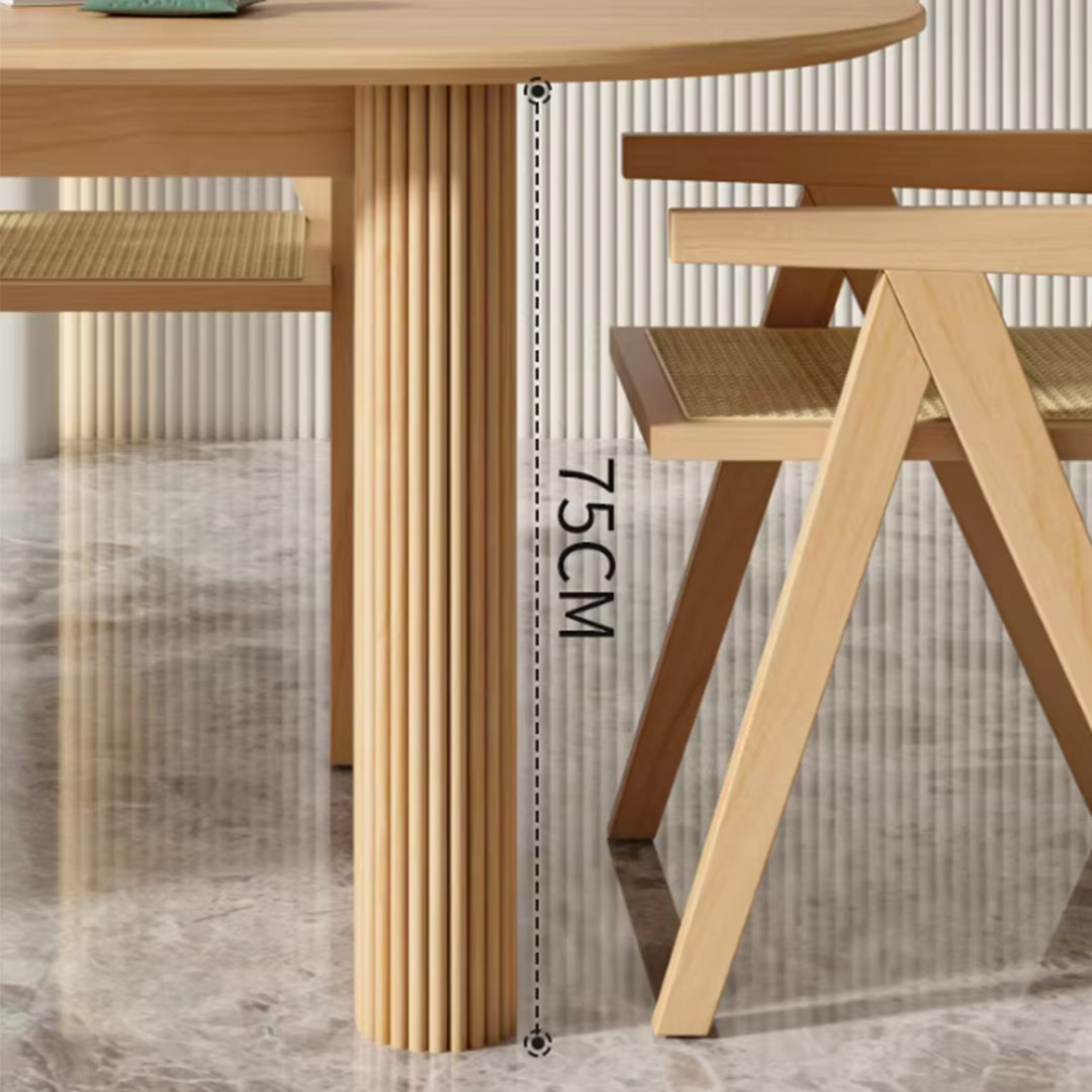 MAS-4063 Masido Japandi Solid Wood Dining Table Masdio