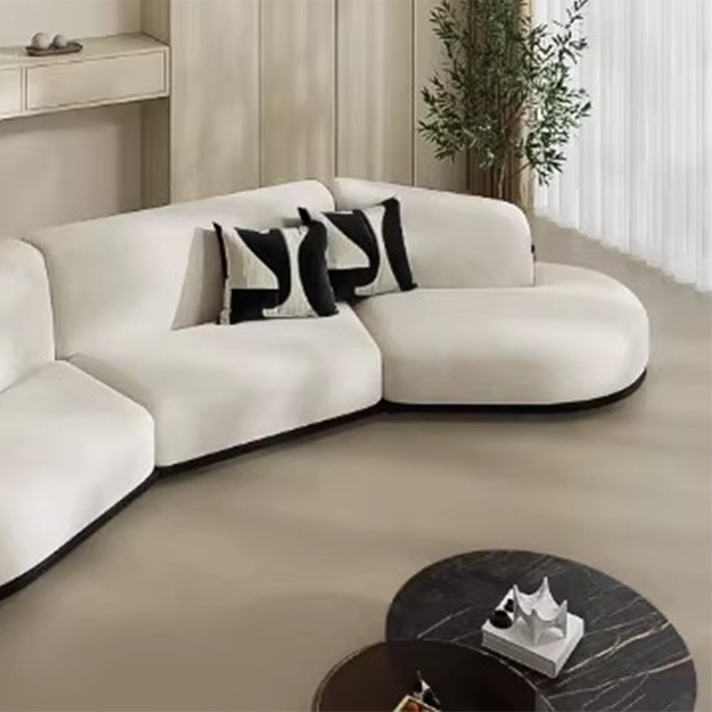 MAS-4066 Masdio Modern Curved Boucle Sofa Masdio