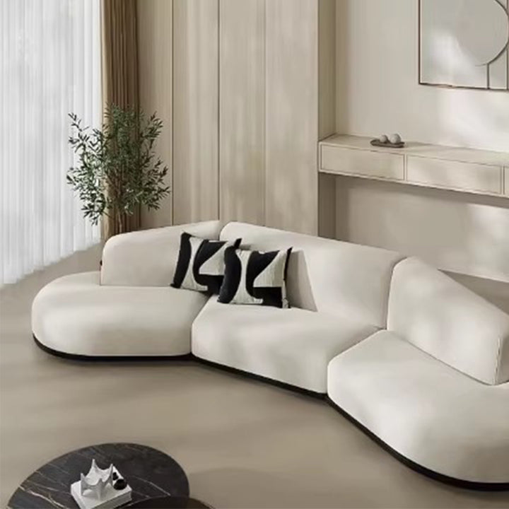 MAS-4066 Masdio Modern Curved Boucle Sofa Masdio