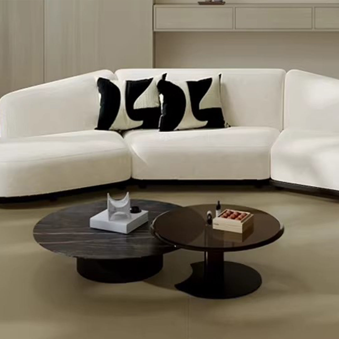 MAS-4066 Masdio Modern Curved Boucle Sofa Masdio