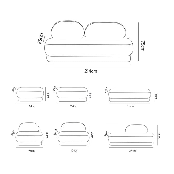 MAS-4080 Masdio Modern Boucle Sofa Masdio