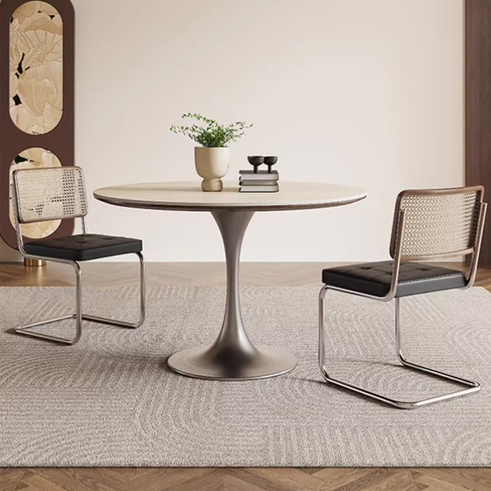 MAS-4082 Masdio Modern Round Sintered Stone Dining Table Masdio