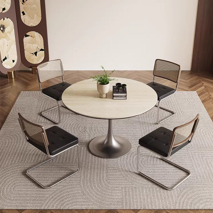 MAS-4082 Masdio Modern Round Sintered Stone Dining Table Masdio