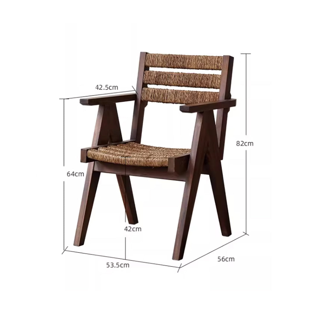 MAS-4085 Masdio Rustic Rattan Dining Chair Masdio