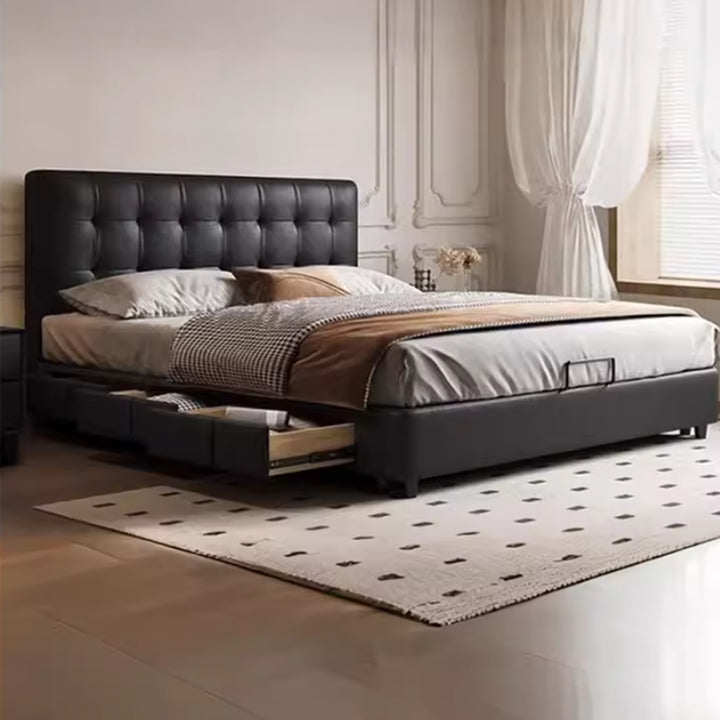 MAS-4121 Masdio Modern Leather Storage Bedframe Masdio