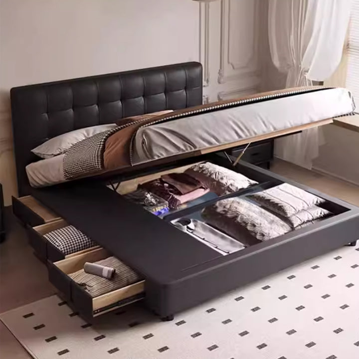 MAS-4121 Masdio Modern Leather Storage Bedframe Masdio