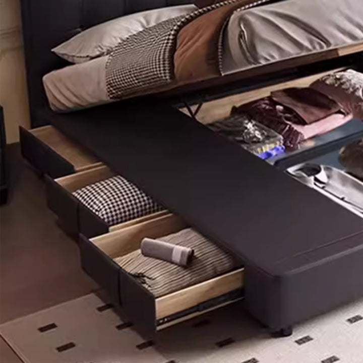 MAS-4121 Masdio Modern Leather Storage Bedframe Masdio
