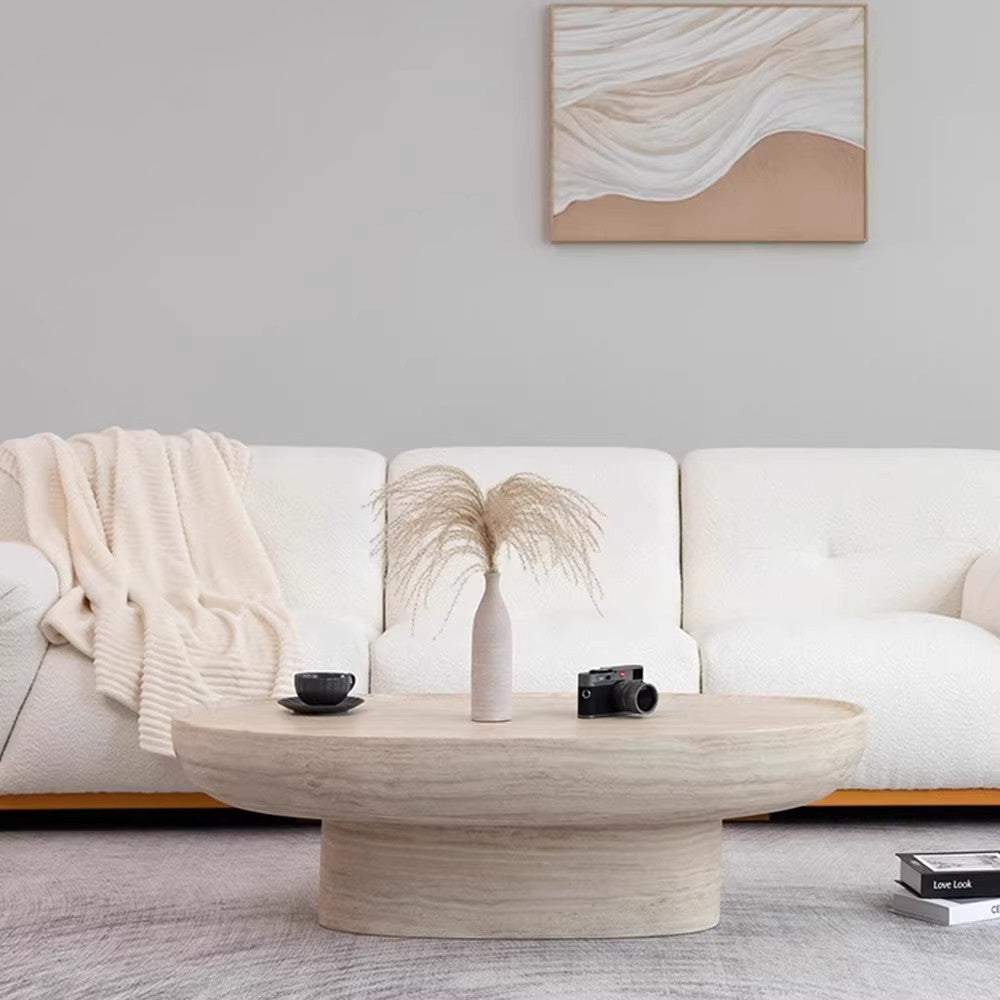 MAS-4129 Masdio Modern Travertine Coffee Table Masdio