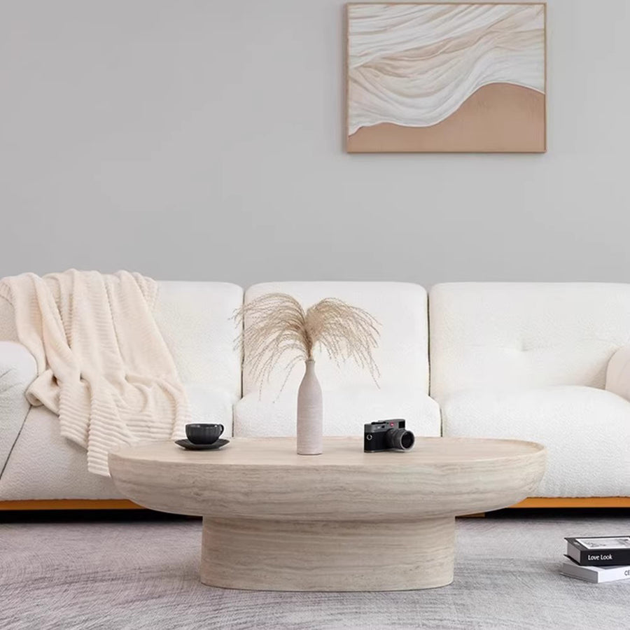 MAS-4129 Masdio Modern Travertine Coffee Table Masdio