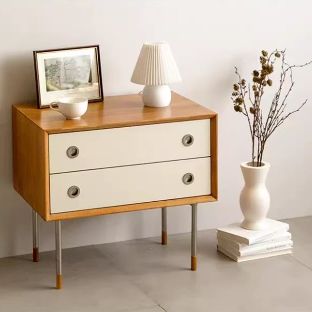 MAS-4145 Masdio Japandi Solid Wood Side Table Masdio