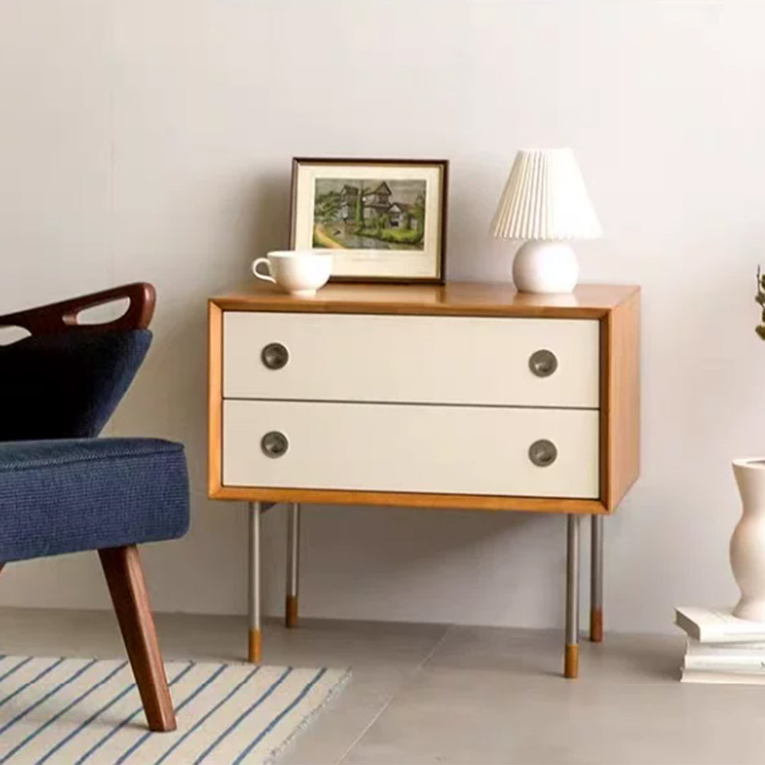 MAS-4145 Masdio Japandi Solid Wood Side Table Masdio