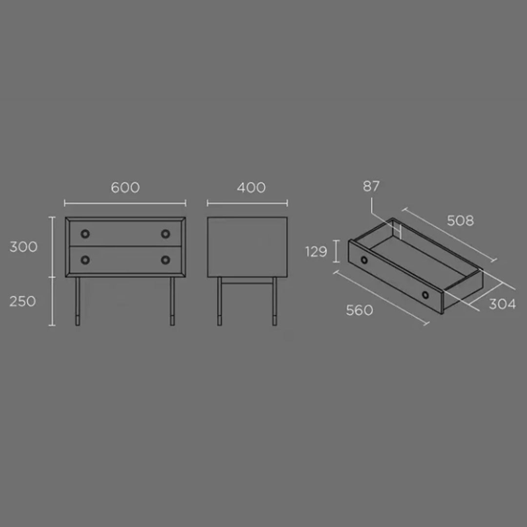 MAS-4145 Masdio Japandi Solid Wood Side Table Masdio