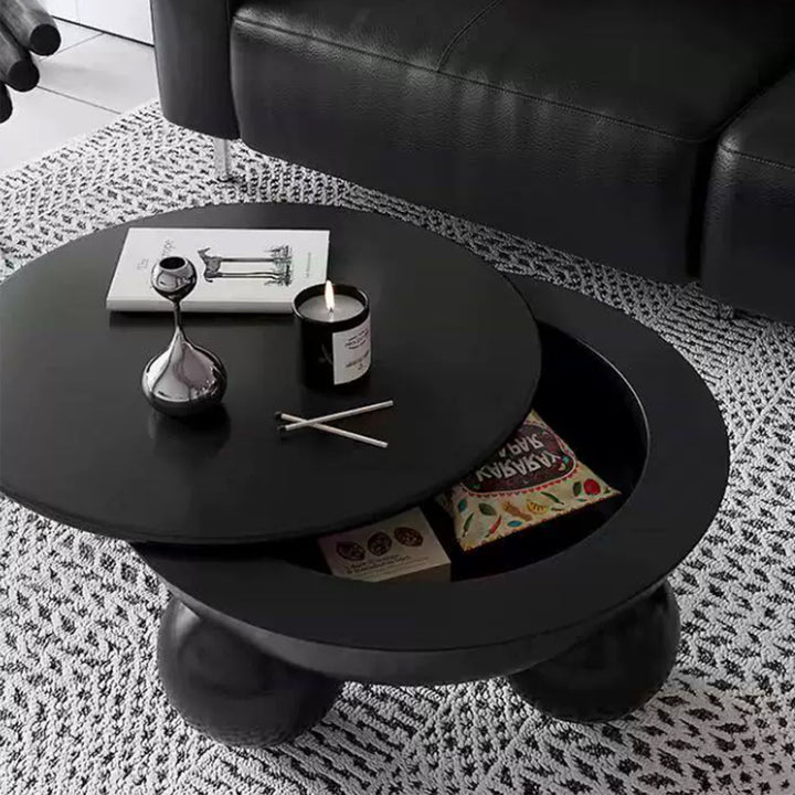 MAS-4157 Masdio Modern Round Storage Coffee Table Masdio