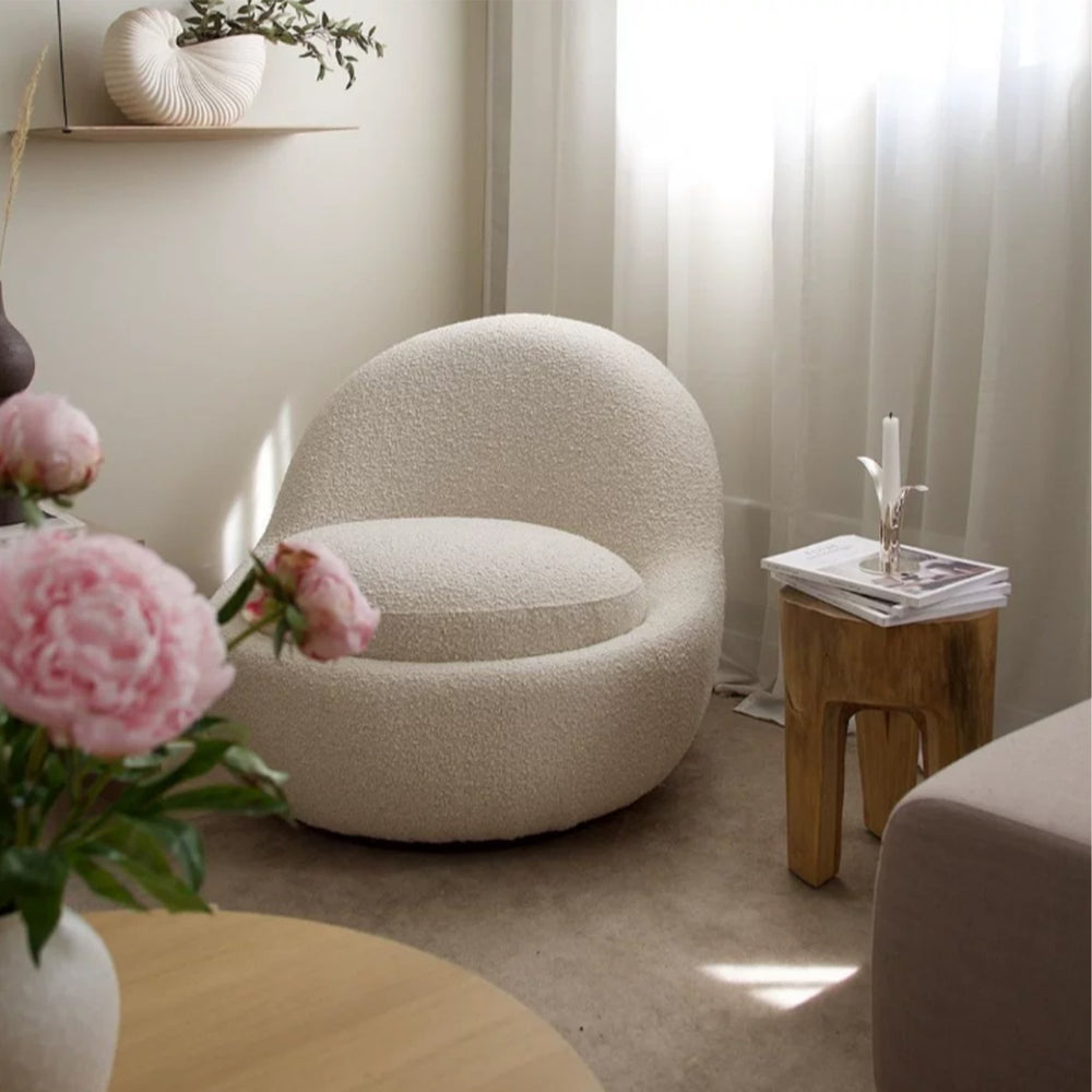 MAS-4159 Masdio Modern Boucle Lounge Chair Masdio