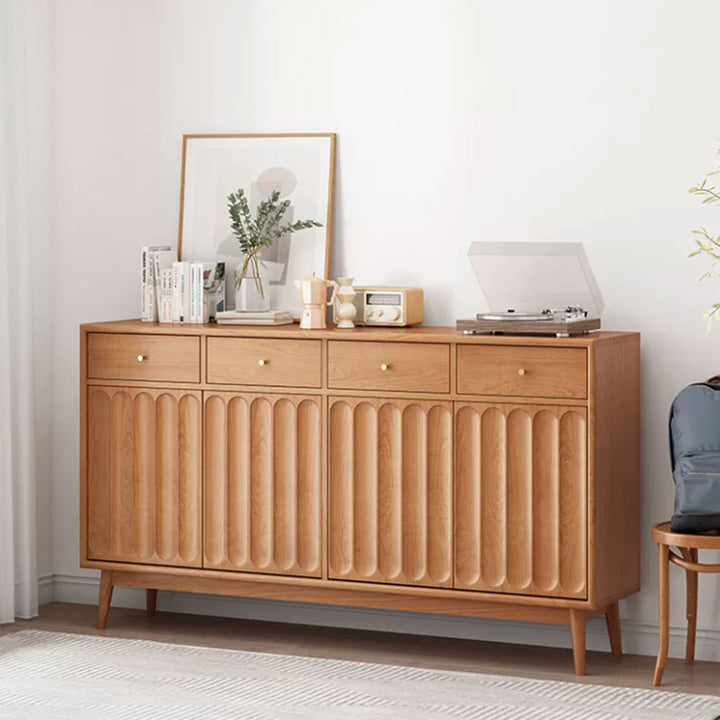 MAS-4166 Masdio Japandi Solid Wood Shoe Cabinet Masdio