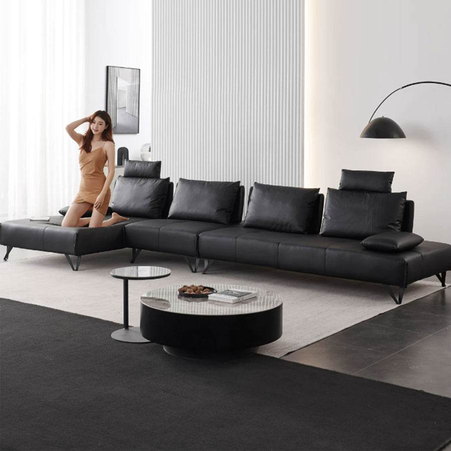 MAS-4168 Masdio Italian Cowhide Leather Sofa Masdio