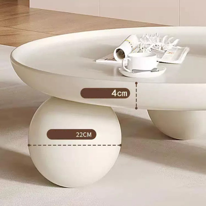 MAS-4178 Masdio Japandi Round Coffee Table Masdio