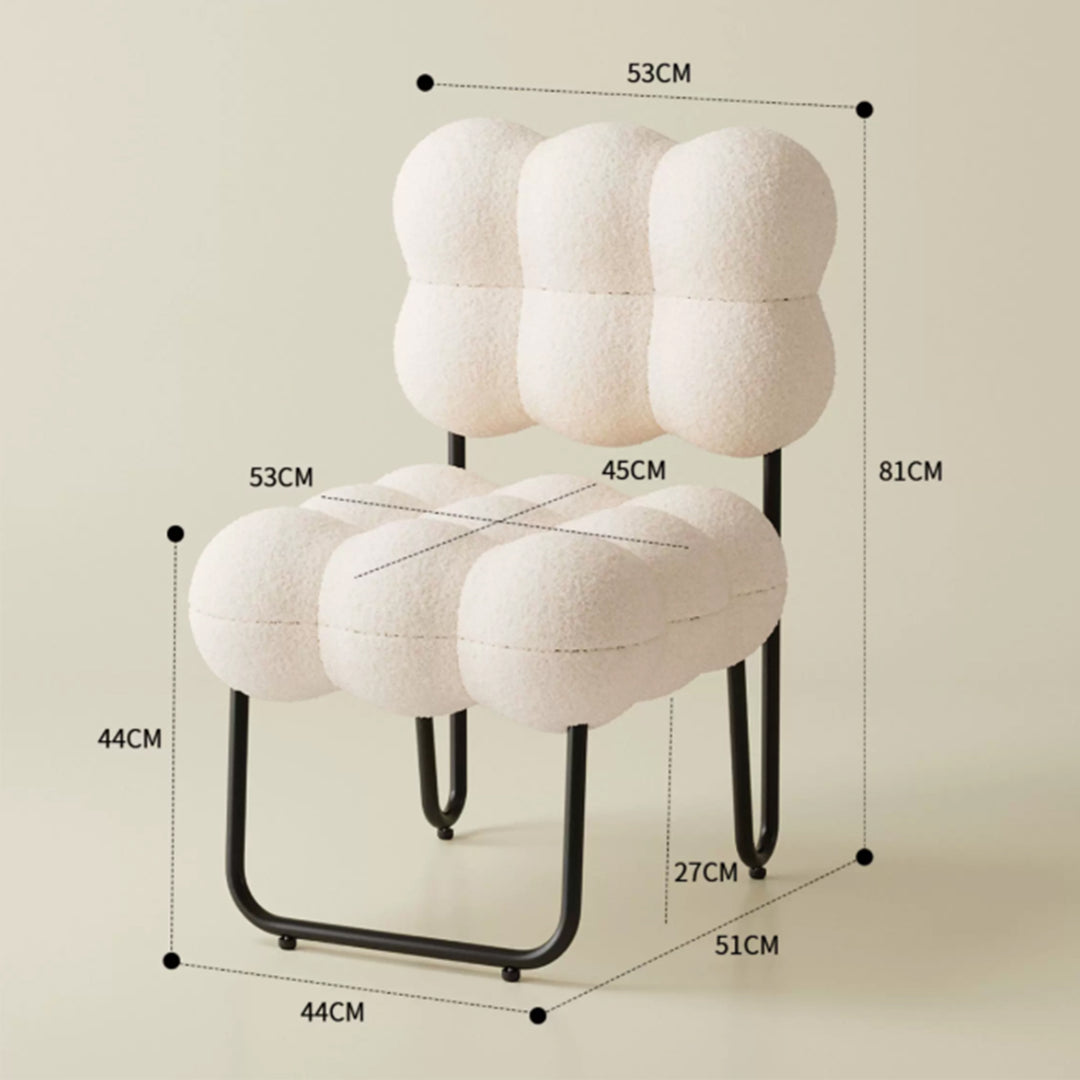 MAS-4186 Masdio Japandi Boucle Leisure Chair Masdio
