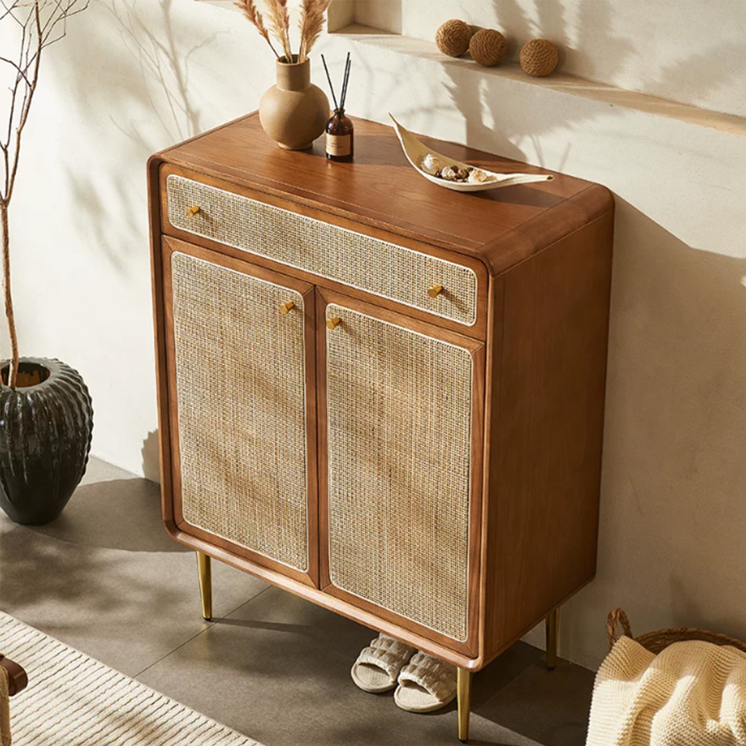 MAS-4195 Masdio Vintage Rattan Shoe Cabinet Masdio