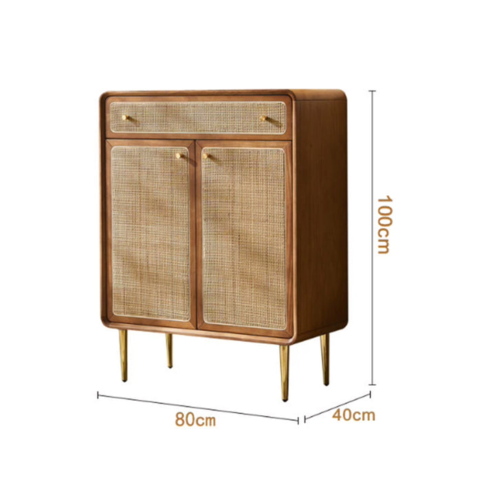 MAS-4195 Masdio Vintage Rattan Shoe Cabinet Masdio