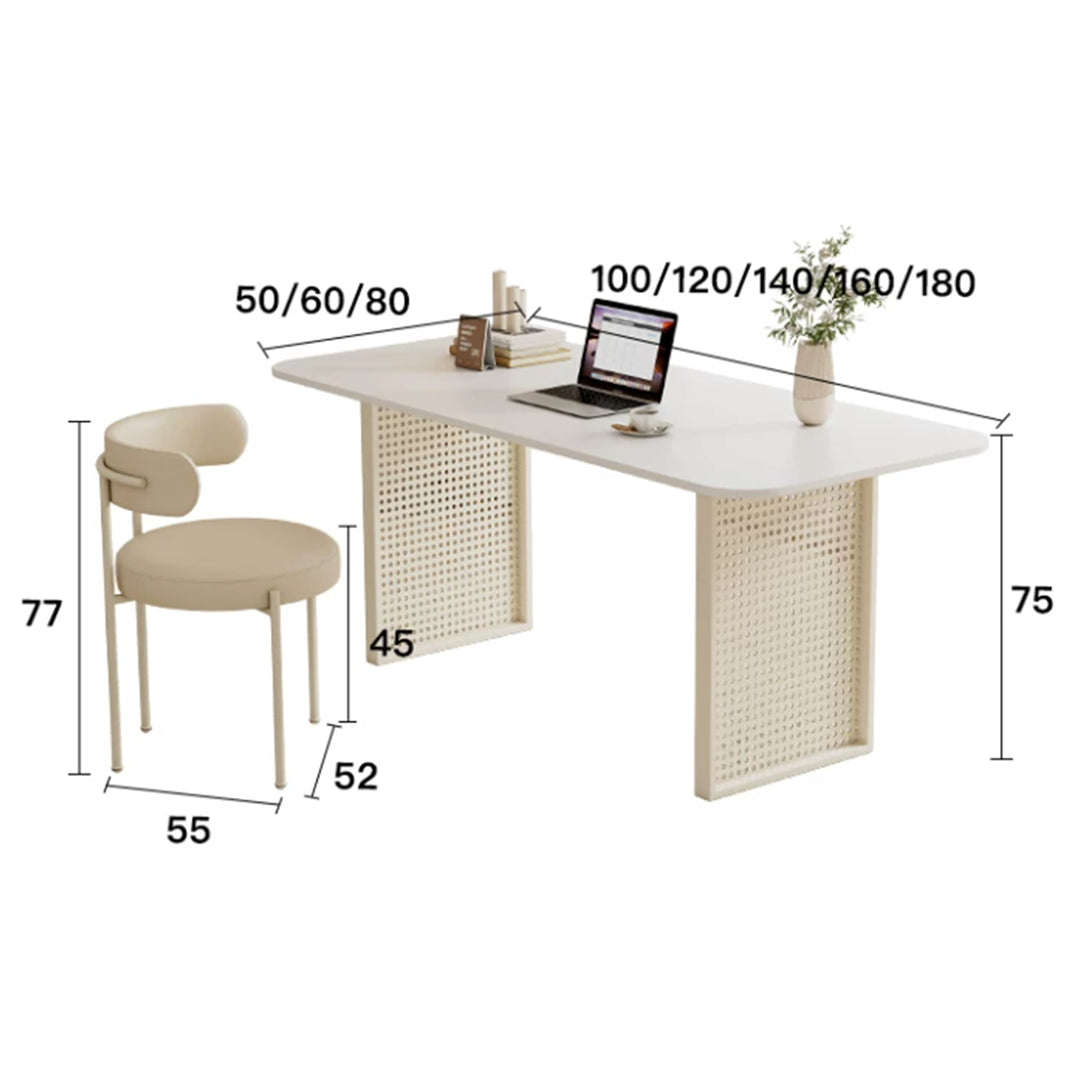 MAS-4196 Masdio Modern Sintered Stone Study Table Masdio