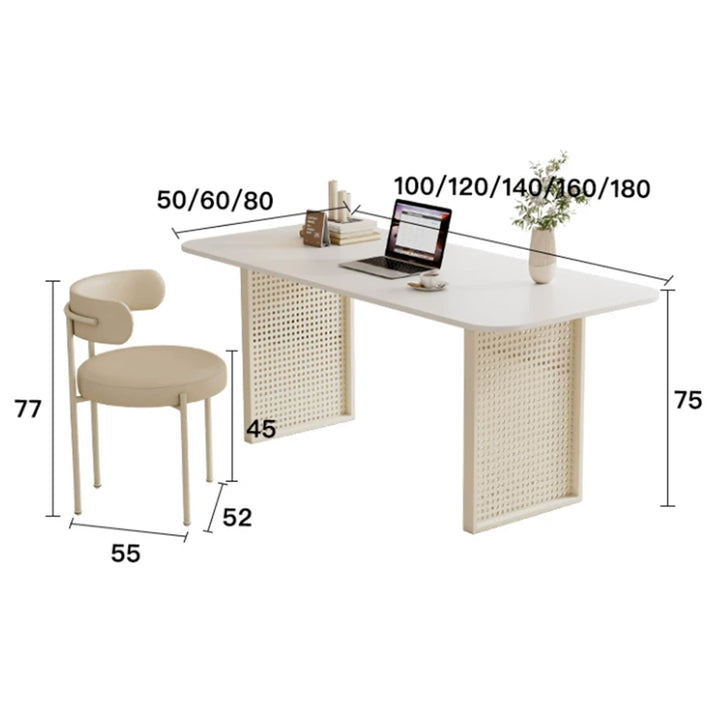MAS-4196 Masdio Modern Sintered Stone Study Table Masdio
