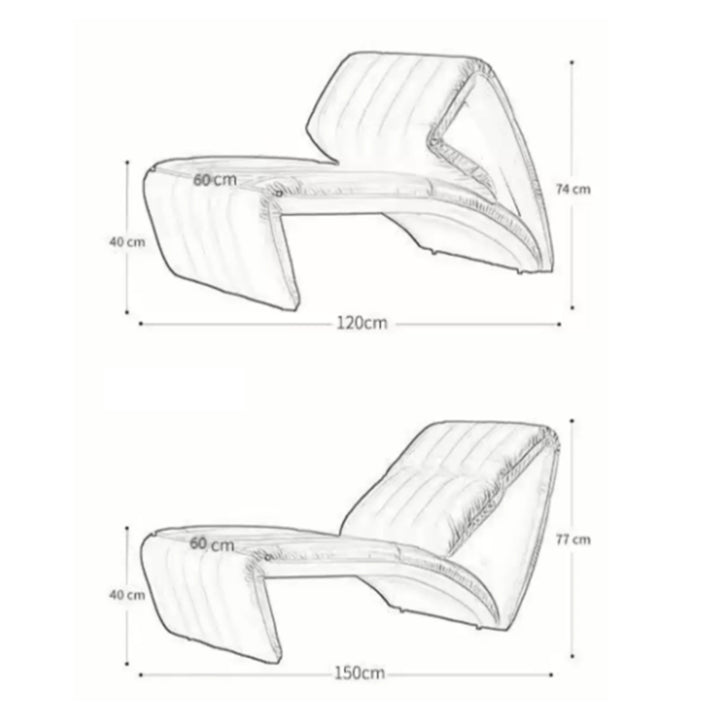 MAS-4198 Masdio Modern Leather Lounge Chair Masdio
