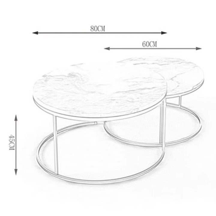 MAS-1383 Masdio Marble Round Coffee Table