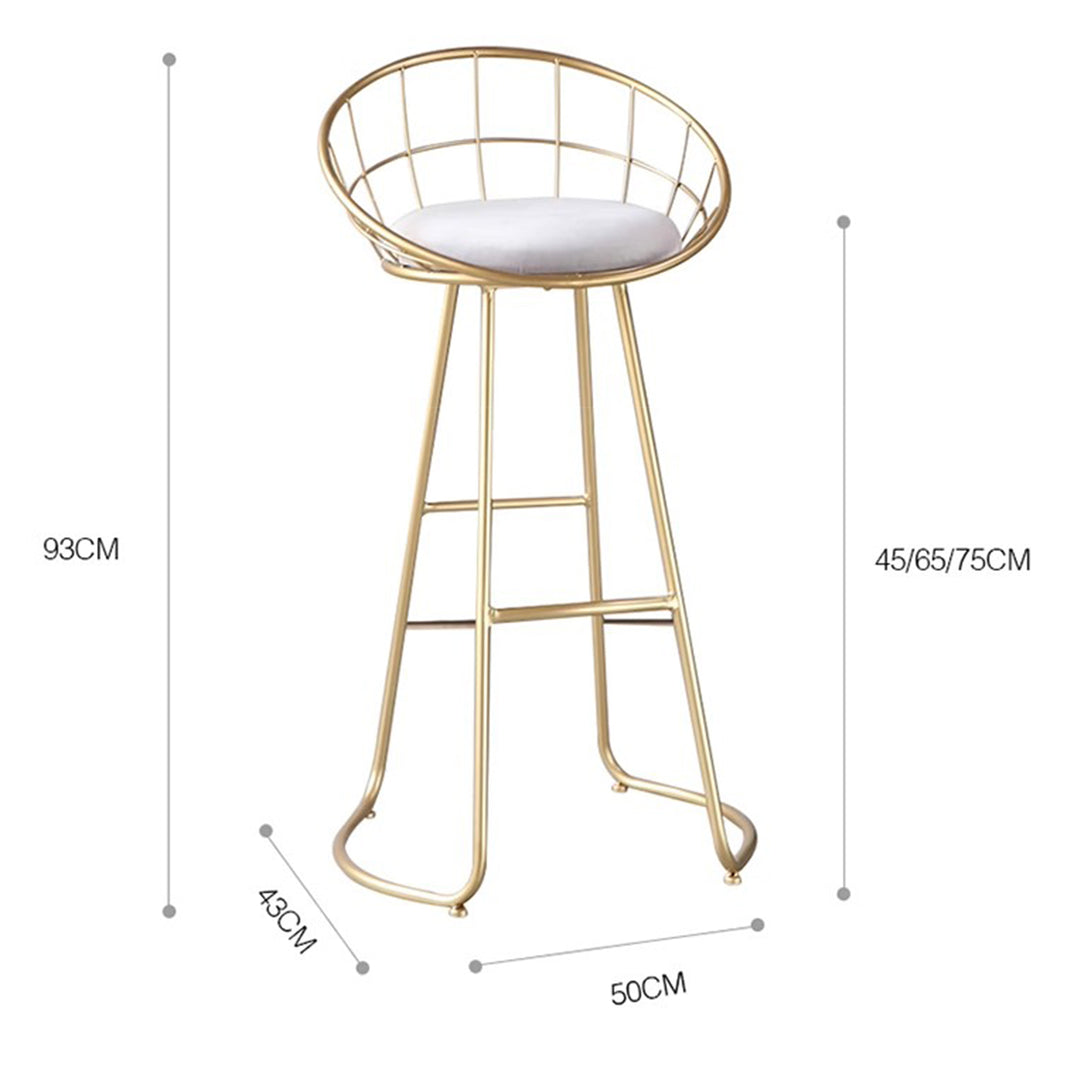 MAS-1344 Masdio Metal Bar Stool for Island Counters