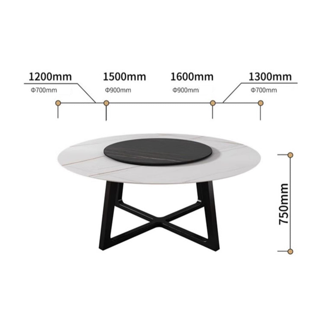 MAS-1279 Masdio NASA Round Marble Dining Table