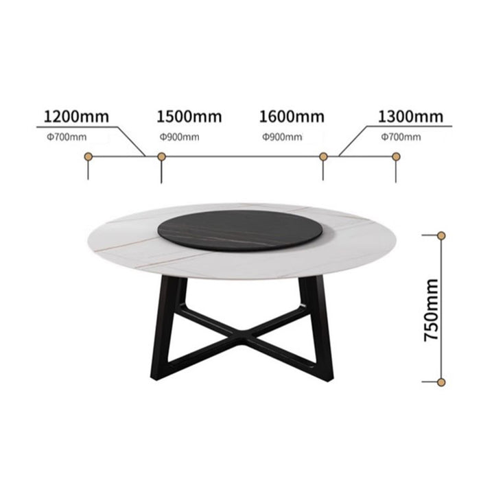 MAS-1279 Masdio NASA Round Marble Dining Table