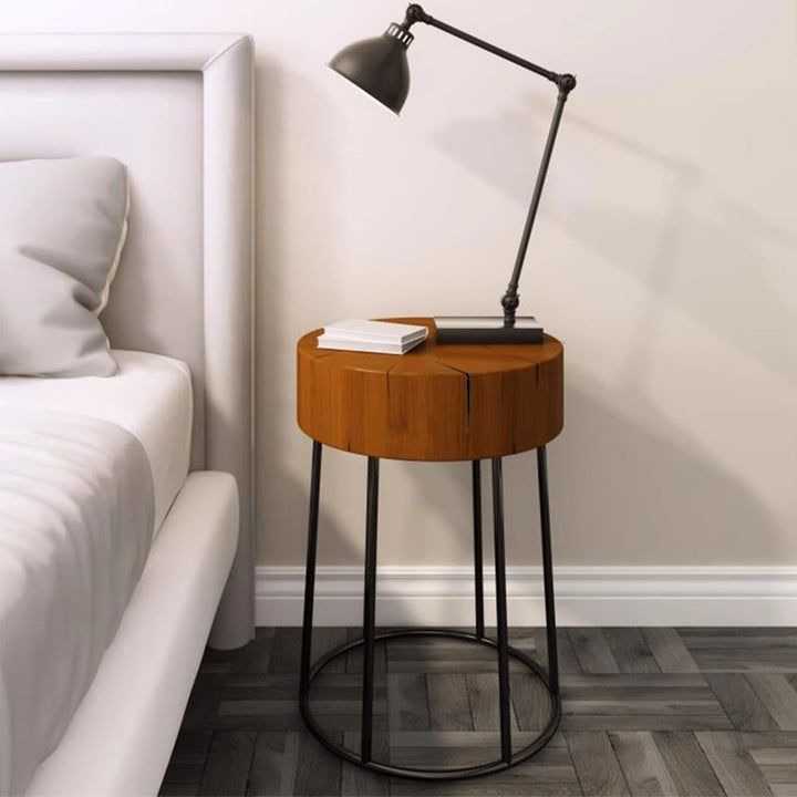 MAS-1239 Masdio Nordic-Inspired Round Nightstand