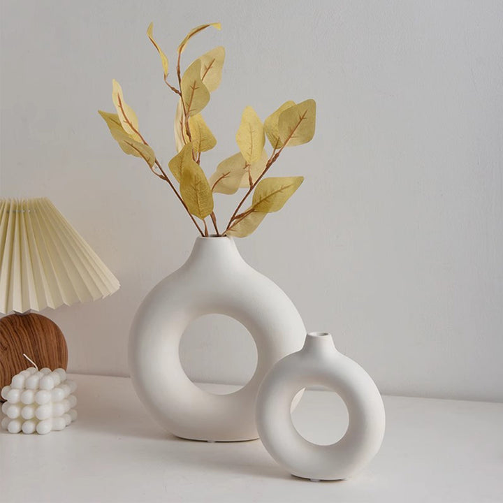 MAS-1211 Masdio Nordic Modern White Ceramic Vase Creative Home Decoration