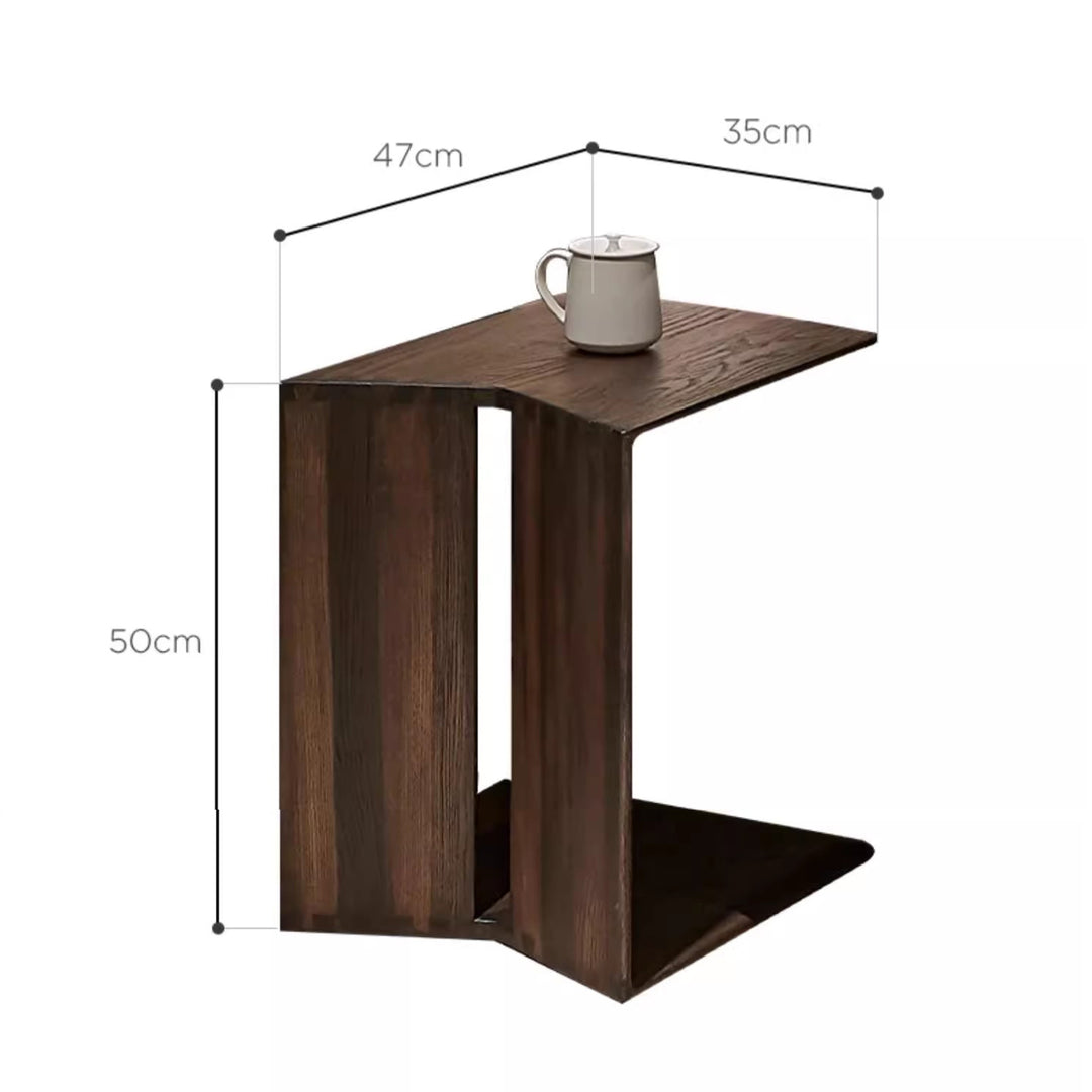 North American Ash Wood End Table