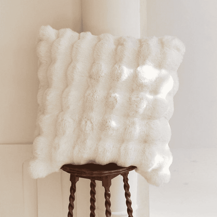 Rabbit Faux-Fur Blanket Throw